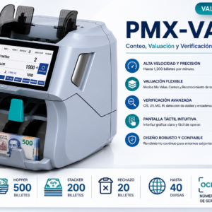 Valoradora de billetes profesional PMX-VAL-04